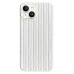 For iPhone 14 Plus Weave Texture TPU Phone Case(White)