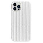 For iPhone 15 Pro Weave Texture TPU Phone Case(White)