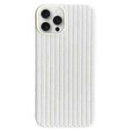 For iPhone 16 Pro Weave Texture TPU Phone Case(White)