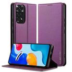 For Redmi Note 12 Pro 4G LC.IMEEKE L1 Series Frosted Fine Texture PU Phone Case(Purple)