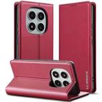 For Redmi Note 14 Pro 4G LC.IMEEKE L1 Series Frosted Fine Texture PU Phone Case(Red)