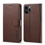 For iPhone 12 mini LC.IMEEKE Calf Texture Horizontal Flip Leather Case with Holder & Card Slots & Wallet(Brown)