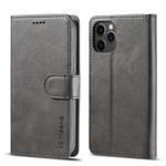 For iPhone 12 mini LC.IMEEKE Calf Texture Horizontal Flip Leather Case with Holder & Card Slots & Wallet(Grey)
