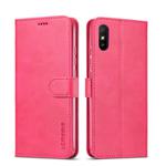 For Xiaomi Redmi 9A LC.IMEEKE Calf Texture Horizontal Flip Leather Case with Holder & Card Slots & Wallet(Red)
