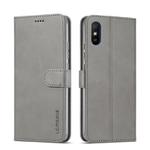 For Xiaomi Redmi 9A LC.IMEEKE Calf Texture Horizontal Flip Leather Case with Holder & Card Slots & Wallet(Grey)