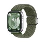 For Huawei Watch Fit3 Nylon Loop Magnetic Buckle Watch Band(Dark Olive)