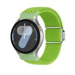 For Samsung Galaxy Watch 7 / 6 / 5 / 4 Nylon Loop Magnetic Buckle Watch Band(Yellow Green)