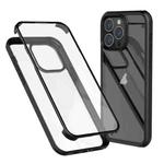 For iPhone 16 Pro Max Double-sided Plastic Glass Phone Protective Case(Black)