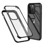 For iPhone 14 Pro Max Double-sided Plastic Glass Phone Protective Case(Black)