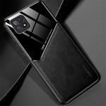 For OPPO A72 All-inclusive Leather + Organic Glass Protective Case with Metal Iron Sheet(Black)
