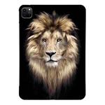 For iPad Pro 11 2022 / 2021 / 2020 Color Painting Pattern Smart Tablet TPU Case(Lion)