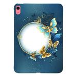 For iPad 10th Gen 10.9 2022 Color Painting Pattern Smart Tablet TPU Case(Butterfly Circle)