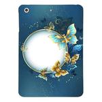 For iPad mini 3 / 2 / 1 Color Painting Pattern Smart Tablet TPU Case(Butterfly Circle)