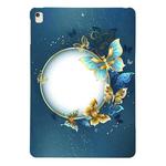 For iPad Air / Air 2 / 9.7 2017 / 2018 Color Painting Pattern Smart Tablet TPU Case(Butterfly Circle)