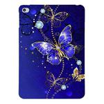 For iPad mini 5 / 4 Color Painting Pattern Smart Tablet TPU Case(Blue Butterfly)