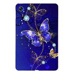 For OPPO Pad Air Color Painting Pattern Smart Tablet TPU Case(Blue Butterfly)