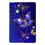 For OPPO Pad Neo / Pad Air2 / Pad Go Color Painting Pattern Smart Tablet TPU Case(Blue Butterfly)