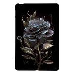 For OPPO Pad Neo / Pad Air2 Color Painting Pattern Smart Tablet TPU Case(Black Rose)