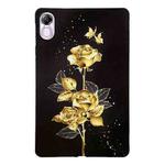 For Honor Pad X8 Pro / X9 Color Painting Pattern Smart Tablet TPU Case(Golden Rose)