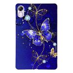 For Honor Pad X8 Pro / X9 Color Painting Pattern Smart Tablet TPU Case(Blue Butterfly)