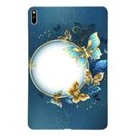 For Huawei MatePad Pro 10.8 2021 Color Painting Pattern Smart Tablet TPU Case(Butterfly Circle)