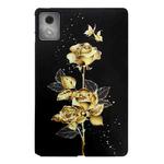 For Lenovo Tab K11 Plus Color Painting Pattern Smart Tablet TPU Case(Golden Rose)