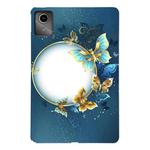 For Lenovo Tab M11 / Xiaoxin Pad 2024 Color Painting Pattern Smart Tablet TPU Case(Butterfly Circle)