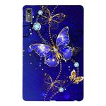 For Lenovo Tab M10 5G 2023 Color Painting Pattern Smart Tablet TPU Case(Blue Butterfly)