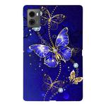 For Lenovo Legion Y700 2023 Color Painting Pattern Smart Tablet TPU Case(Blue Butterfly)