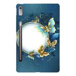 For Lenovo Tab P11 Pro Gen 2 Color Painting Pattern Smart Tablet TPU Case(Butterfly Circle)