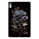 For Lenovo Tab P11 Gen 2 Color Painting Pattern Smart Tablet TPU Case(Black Rose)