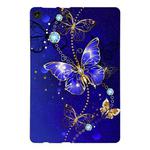 For Lenovo Tab M10 3rd Gen Color Painting Pattern Smart Tablet TPU Case(Blue Butterfly)