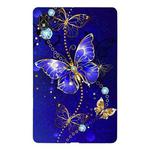 For Lenovo Legion Y700 Color Painting Pattern Smart Tablet TPU Case(Blue Butterfly)