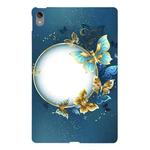 For Lenovo Xiaoxin Pad Plus 2021  Color Painting Pattern Smart Tablet TPU Case(Butterfly Circle)