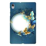 For Lenovo M10 Plus Color Painting Pattern Smart Tablet TPU Case(Butterfly Circle)