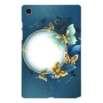 For Samsung Galaxy Tab A7 10.4 2020 Color Painting Pattern Smart Tablet TPU Case(Butterfly Circle)