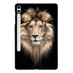 For Samsung Galaxy Tab S7+ / S8+ Color Painting Pattern Smart Tablet TPU Case(Lion)