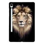 For Samsung Galaxy Tab S9 / S9 FE Color Painting Pattern Smart Tablet TPU Case(Lion)