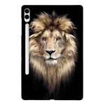 For Samsung Galaxy Tab S9+ / S9 FE+ Color Painting Pattern Smart Tablet TPU Case(Lion)