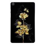 For Samsung Galaxy Tab A 8.0 2019 Color Painting Pattern Smart Tablet TPU Case(Golden Rose)