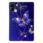 For Redmi Pad 10.61 Color Painting Pattern Smart Tablet TPU Case(Blue Butterfly)