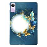 For Redmi Pad SE Color Painting Pattern Smart Tablet TPU Case(Butterfly Circle)