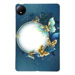 For Redmi Pad SE 8.7 4G Color Painting Pattern Smart Tablet TPU Case(Butterfly Circle)