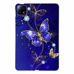 For Xiaomi Pad 6 Color Painting Pattern Smart Tablet TPU Case(Blue Butterfly)