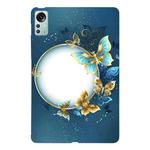 For Xiaomi Pad 5 Pro 12.4 Color Painting Pattern Smart Tablet TPU Case(Butterfly Circle)