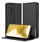 For Samsung Galaxy S21+ 5G LC.IMEEKE L1 Series Frosted Fine Texture PU Phone Case(Black)