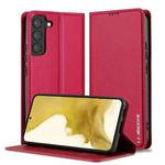 For Samsung Galaxy S22+ 5G LC.IMEEKE L1 Series Frosted Fine Texture PU Phone Case(Red)