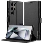 For Samsung Galaxy S25 Ultra 5G LC.IMEEKE L1 Series Frosted Fine Texture PU Phone Case(Black)