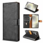 For Samsung Galaxy S23 FE 5G N.BEKUS CSJ-P1 Solid Color Leather Phone Case(Black)
