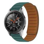 20mm Contrast Color Magnetic Silicone Watch Band(Malachite Green)